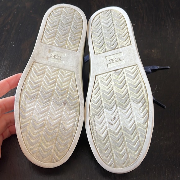Tom’s kids (boy) blue tie up shoes, Youth Cordones Sneaker - Picture 4 of 6